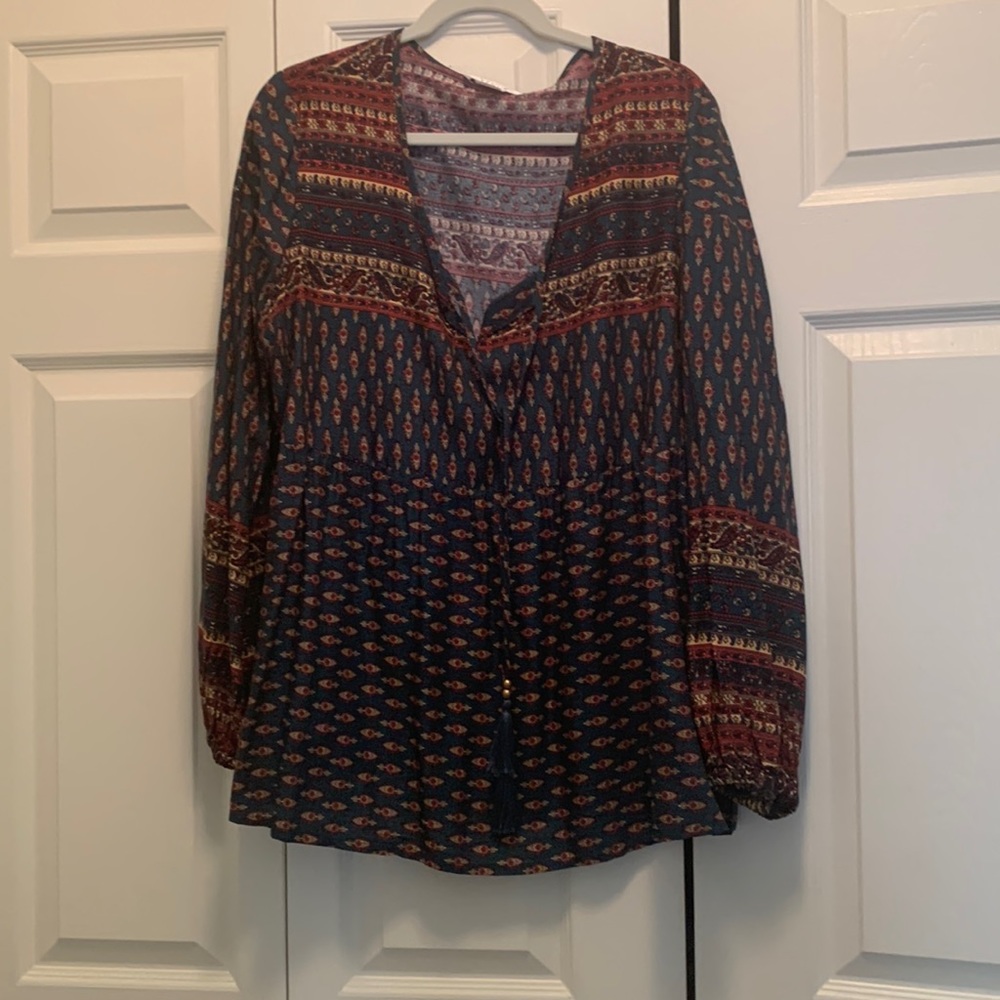 Silky Peasant blouse